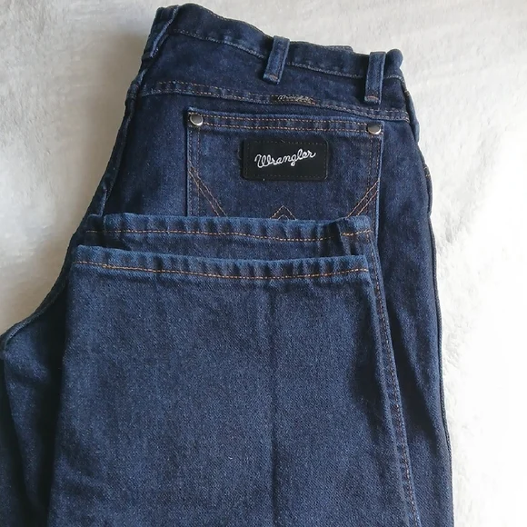 Wrangler Men's Dark Blue Straight Jeans - Picture 5 of 6